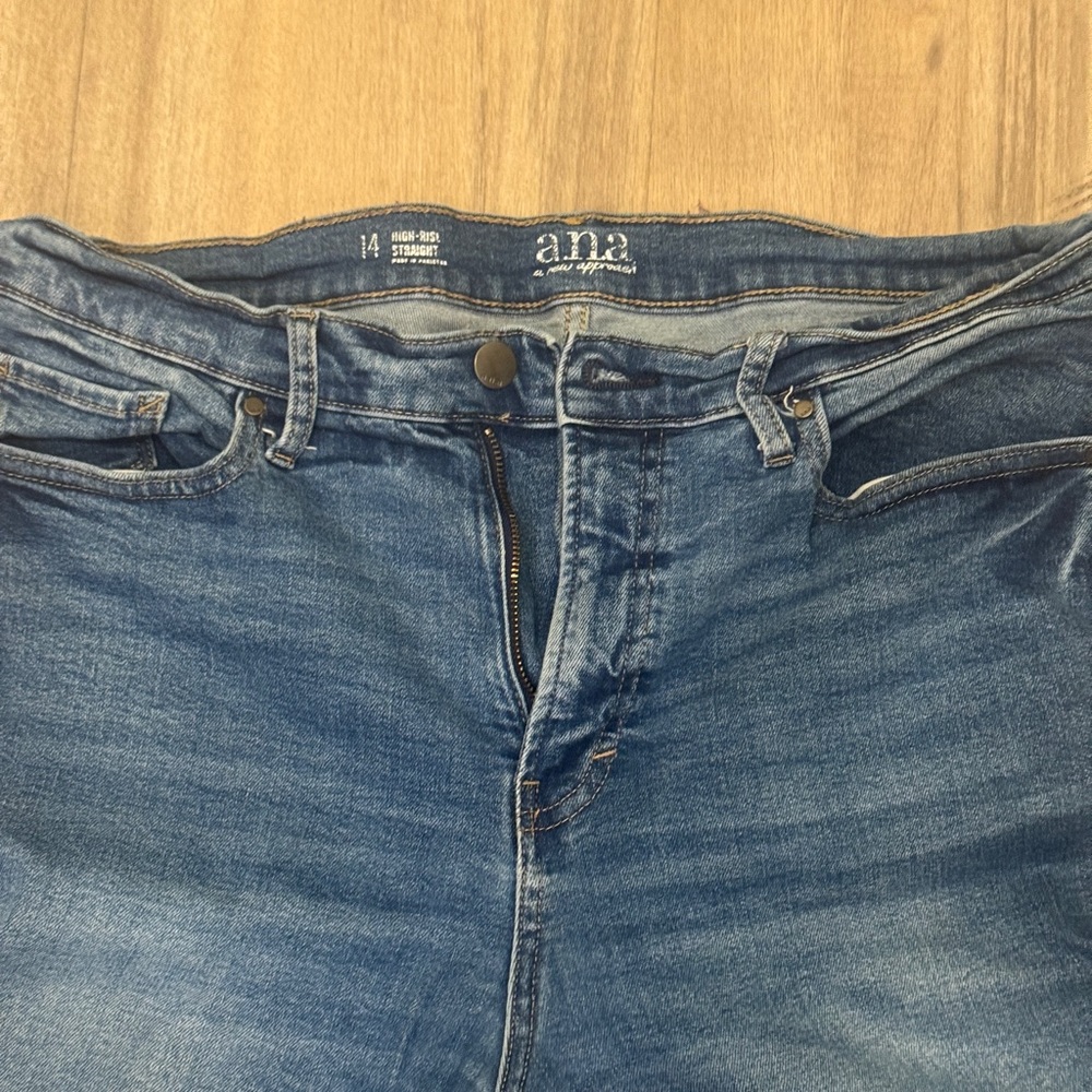 a.n.a High Rise Straight Jeans